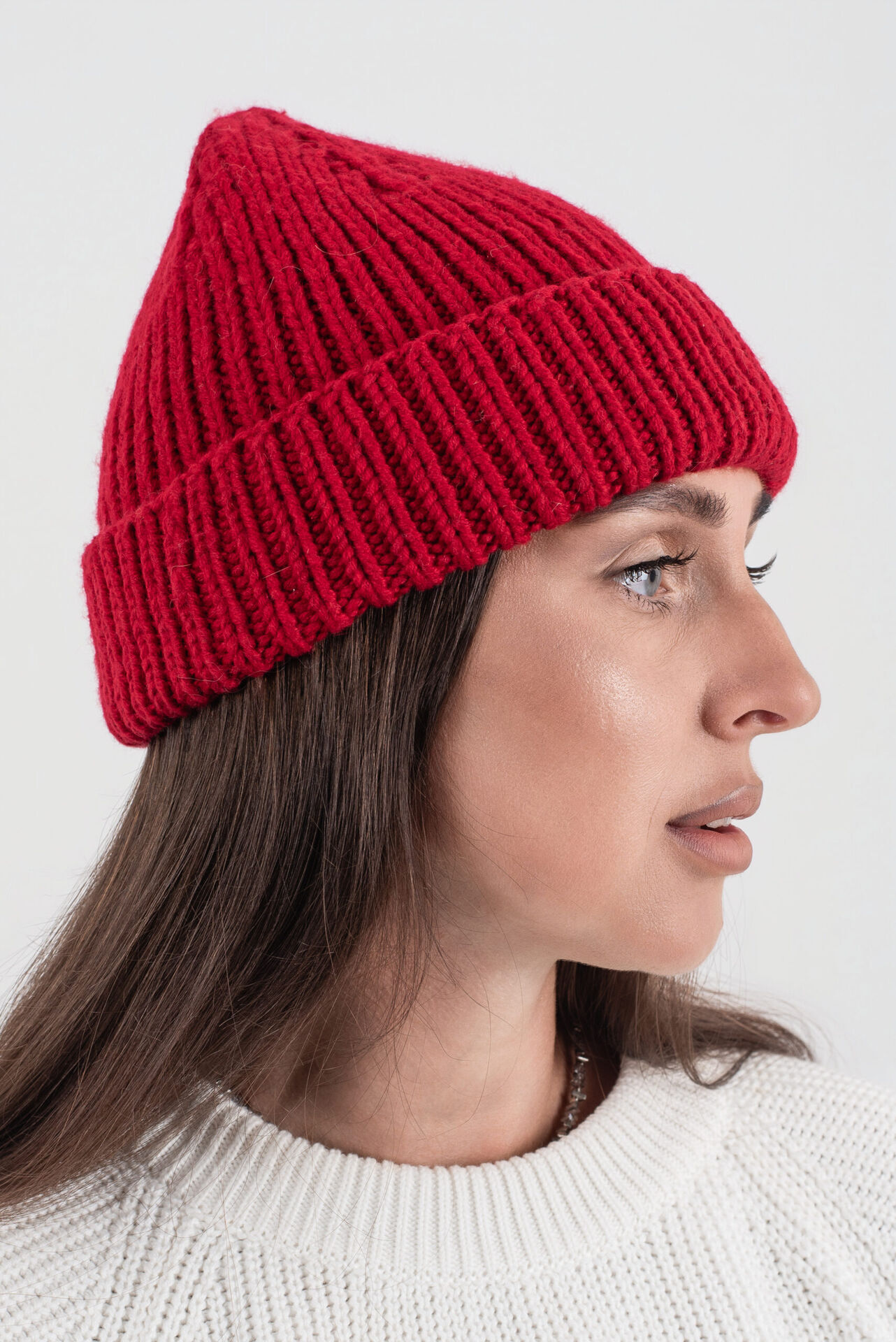 Шапка “Merino Soft” | Красный — изображение 3